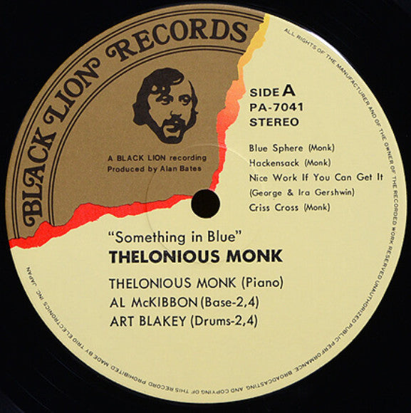 Thelonious Monk - Something In Blue (Vinyl, LP, Album, Reissue)