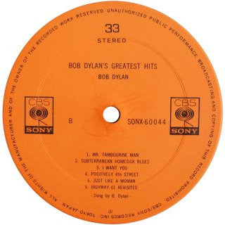 Bob Dylan - Bob Dylan's Greatest Hits (Vinyl, LP, Compilation) Very Good (VG) / Very Good (VG)