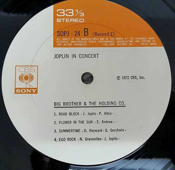 Janis Joplin - Joplin In Concert (2xVinyl, LP, Album) Very Good Plus (VG+) / Very Good Plus (VG+)