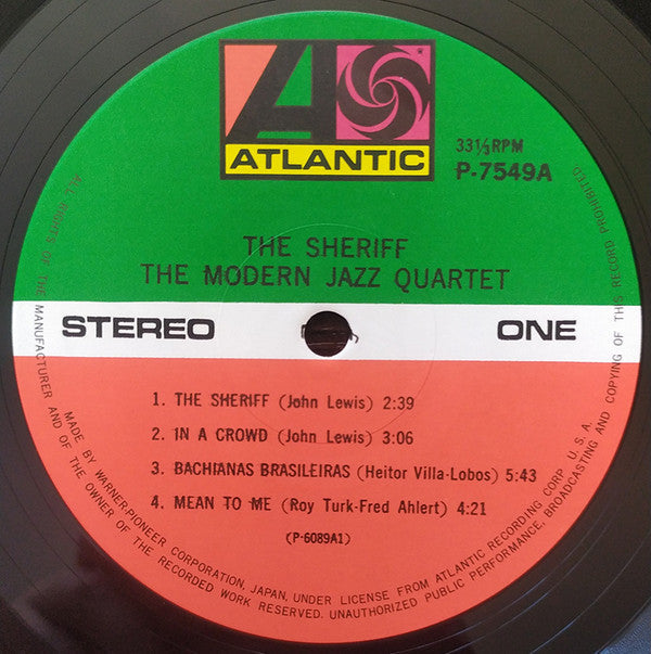 The Modern Jazz Quartet - The Sheriff (Vinyl, LP, Album, Reissue, Stereo) Very Good Plus (VG+) / Very Good Plus (VG+)