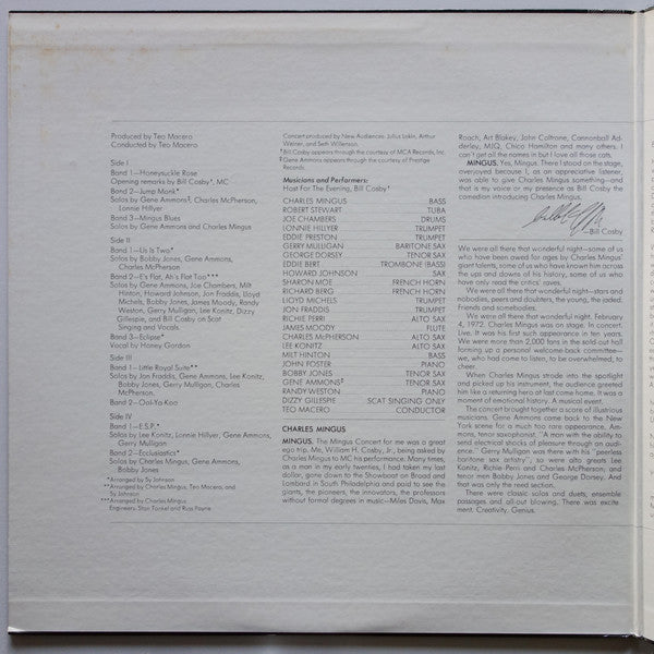 Charles Mingus And Friends - Charles Mingus And Friends In Concert (2xVinyl, LP, Album, Reissue, Stereo) Very Good Plus (VG+) / Very Good (VG)