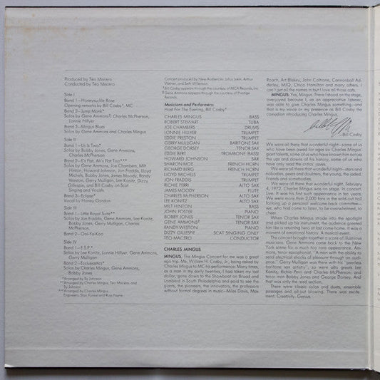 Charles Mingus And Friends - Charles Mingus And Friends In Concert (2xVinyl, LP, Album, Reissue, Stereo) Very Good Plus (VG+) / Very Good Plus (VG+)