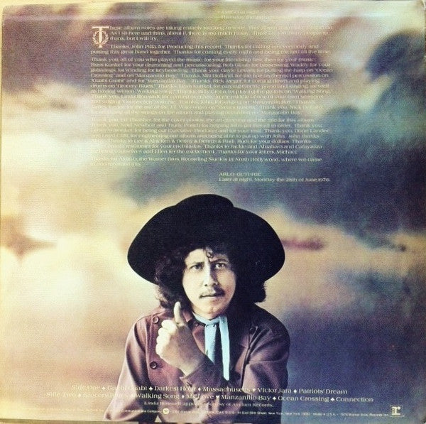 Arlo Guthrie - Amigo (Vinyl, LP, Album) Very Good Plus (VG+) / Good Plus (G+)