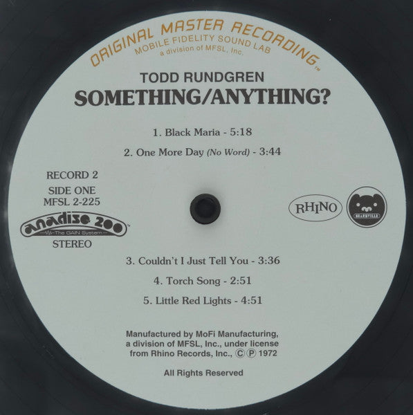 Todd Rundgren - Something / Anything? (2xVinyl, LP, Limited Edition, Numbered, Remastered, Stereo) Mint (M) / Mint (M)
