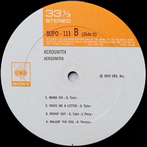 Aerosmith - Aerosmith (Vinyl, LP, Album, Repress, Stereo)
