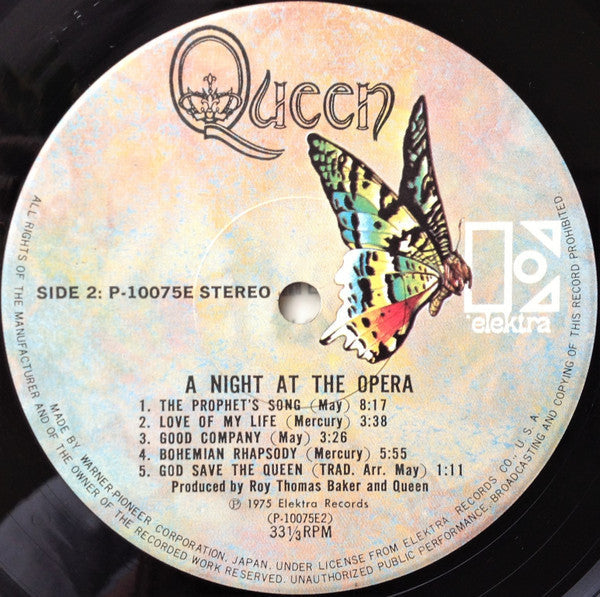 Queen - A Night At The Opera = オペラ座の夜 (Vinyl, LP, Album, Stereo)