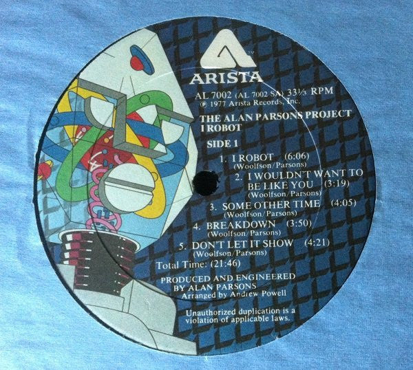 The Alan Parsons Project - I Robot (Vinyl, LP, Album) Very Good Plus (VG+) / Very Good Plus (VG+)