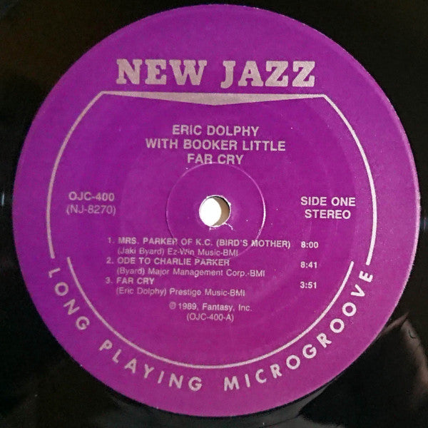 Eric Dolphy - Far Cry (Vinyl, LP, Album, Reissue, Stereo) Near Mint (NM or M-) / Very Good Plus (VG+)