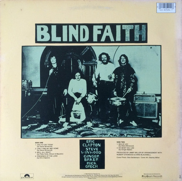 Blind Faith (2) - Blind Faith (Vinyl, LP, Album, Reissue) Very Good (VG) / Good Plus (G+)
