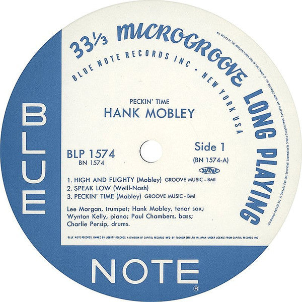 Hank Mobley - Peckin' Time (Vinyl, LP, Album, Limited Edition, Reis...