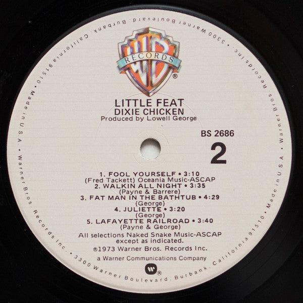 Little Feat - Dixie Chicken (Vinyl, LP, Album, Reissue) Very Good (VG) / Good Plus (G+)
