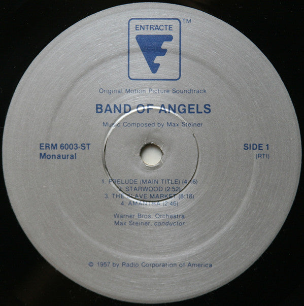 Max Steiner - Band Of Angels (Original Motion Picture Soundtrack) (Vinyl, LP, Album, Reissue, Mono) Good Plus (G+) / Very Good (VG)