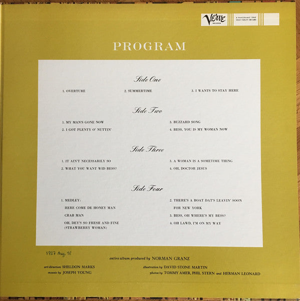 Ella Fitzgerald - Porgy & Bess (Vinyl, LP, Stereo)