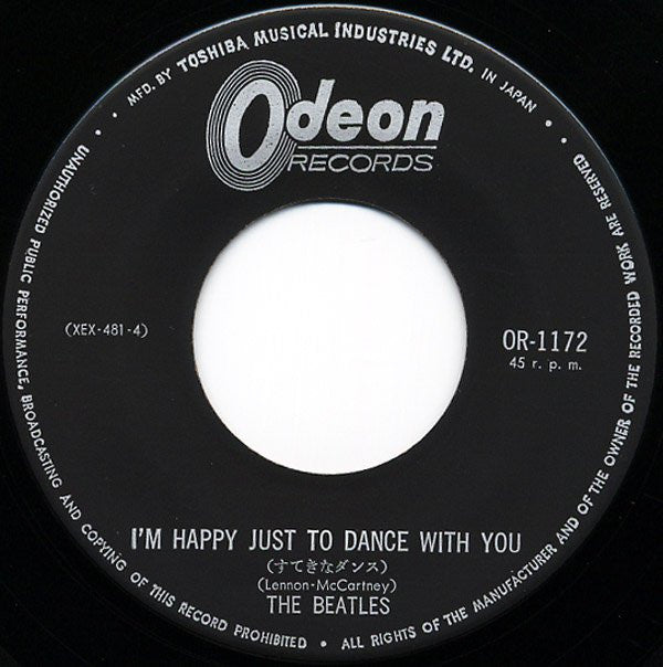 The Beatles - I'm Happy Just To Dance With You / Tell Me Why (Vinyl, 7", 45 RPM, Single, Mono) Very Good (VG) / Very Good (VG)