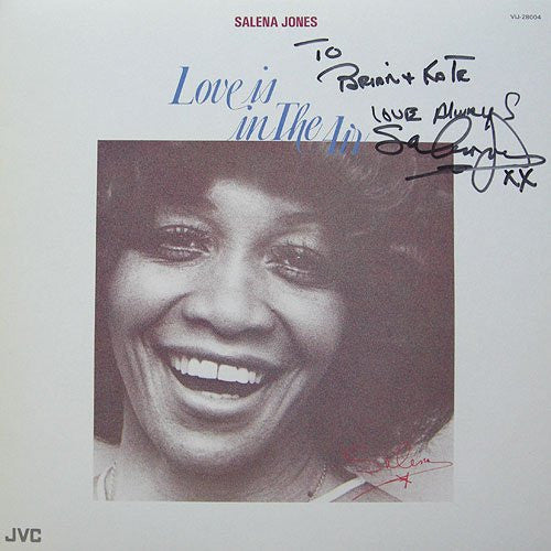 Salena Jones - Love Is In The Air = ラブ・イズ・イン・ジ・エアー (Vinyl, LP, Album, Stereo) Very Good Plus (VG+) / Very Good (VG)