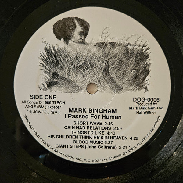 Mark Bingham - I Passed For Human (Vinyl, LP, Album) Very Good (VG) / Very Good Plus (VG+)