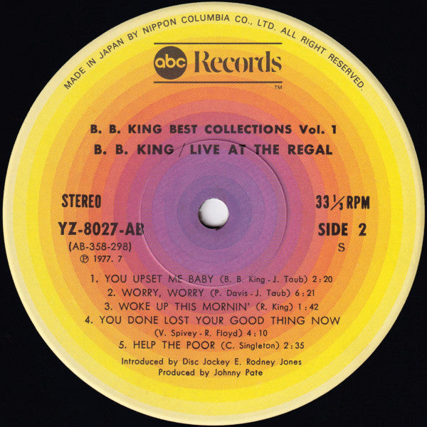 BB King - Live At The Regal (Vinyl, LP, Album, Reissue, Stereo) Very Good (VG) / Very Good (VG)