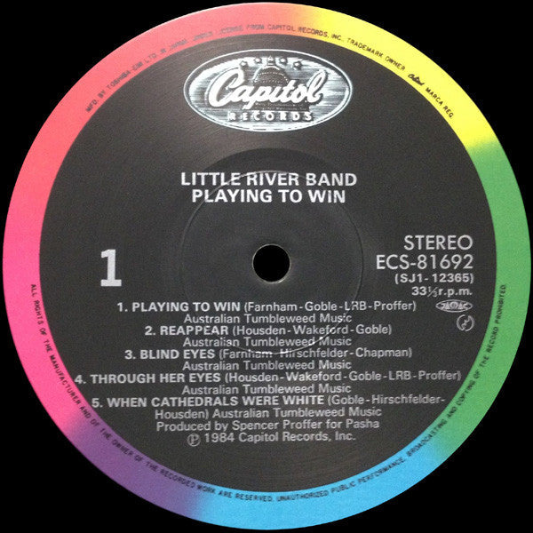 Little River Band - Playing To Win (Vinyl, LP, Album)