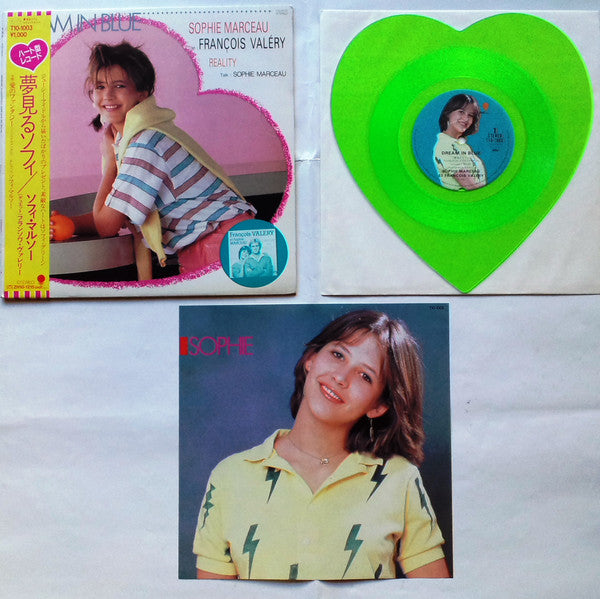 Sophie Marceau - Dream In Blue (Vinyl, 7", Shape, 45 RPM) Very Good Plus (VG+) / Very Good Plus (VG+)
