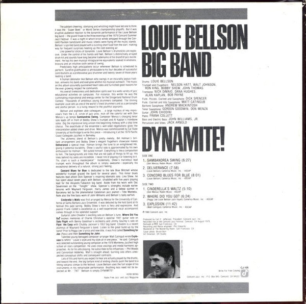 Louie Bellson Big Band - Dynamite! (Vinyl, LP, Album)