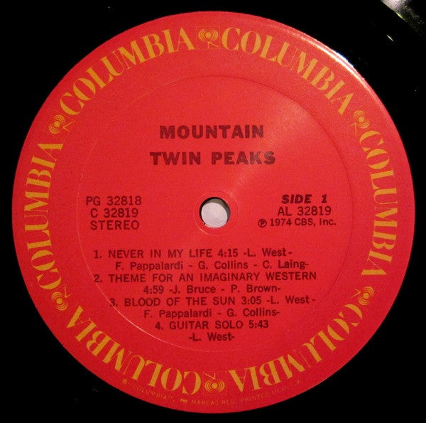 Mountain - Twin Peaks (2xVinyl, LP, Album) Very Good Plus (VG+) / Very Good Plus (VG+)