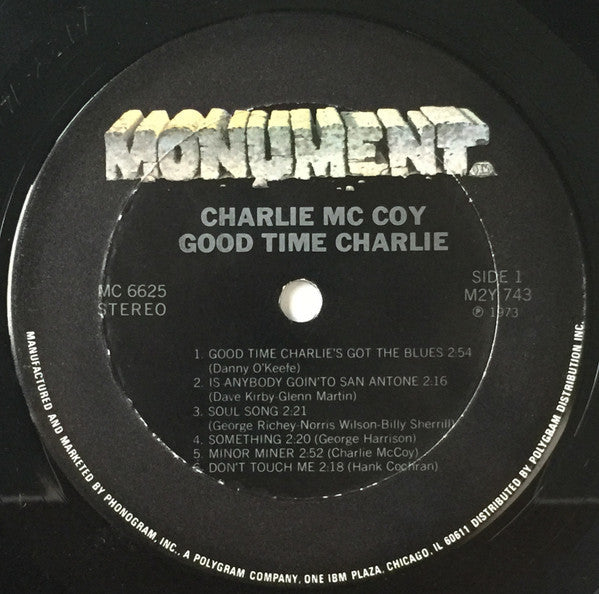 Charlie McCoy - Good Time Charlie (Vinyl, LP, Reissue) Good Plus (G+) / Good Plus (G+)