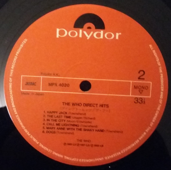 The Who - Direct Hits (Vinyl, LP, Compilation)