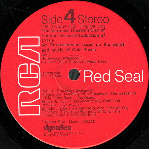 Various - The Mermaid Theatre's Production Of Cole (2xVinyl, LP, Album, Stereo) Very Good Plus (VG+) / Very Good Plus (VG+)