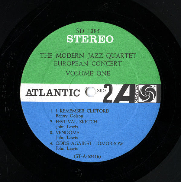 The Modern Jazz Quartet - European Concert : Volume One (Vinyl, LP, Album, Stereo) Good Plus (G+) / Good Plus (G+)