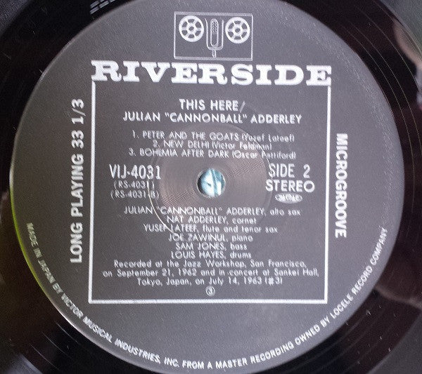 Cannonball Adderley - This Here (Vinyl, LP, Album, Stereo)