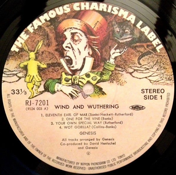 Genesis - Wind & Wuthering (Vinyl, LP, Album, Repress, Stereo) Good Plus (G+) / Good (G)