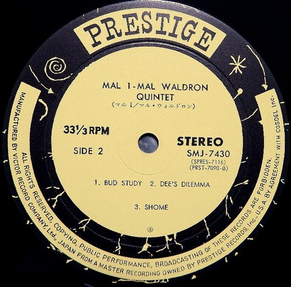 Mal Waldron Quintet - Mal-1 (Vinyl, LP, Album, Reissue, Stereo)