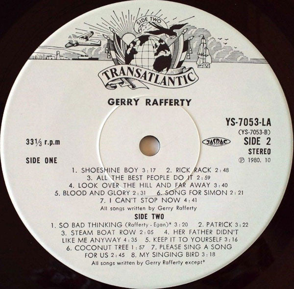 Gerry Rafferty - Gerry Rafferty (Vinyl, LP, Compilation) Very Good Plus (VG+) / Very Good (VG)