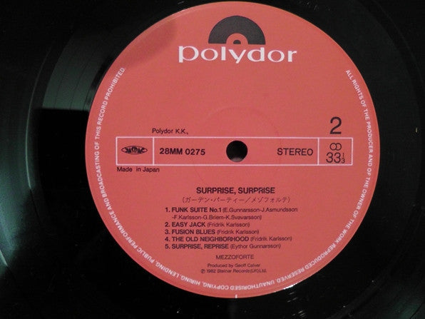 Mezzoforte - Surprise Surprise (Vinyl, LP, Album)