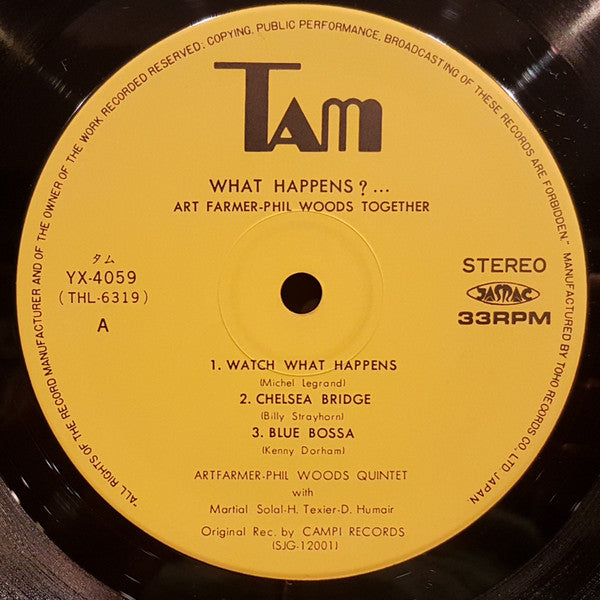 Art Farmer - What Happens ?... (Vinyl, LP, Album) Very Good (VG) / Poor (P)