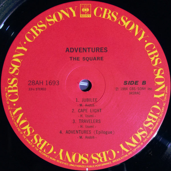 T-Square - Adventures (Vinyl, LP, Album, Repress, Stereo)