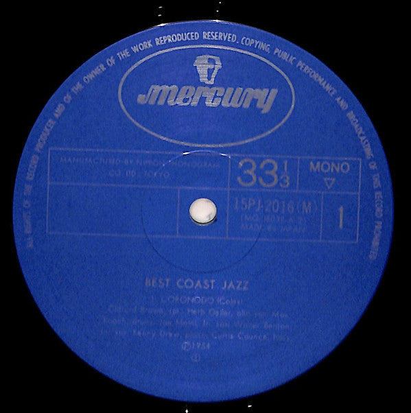 Max Roach - Best Coast Jazz (Vinyl, LP, Album, Reissue, Mono) Very Good Plus (VG+) / Very Good Plus (VG+)