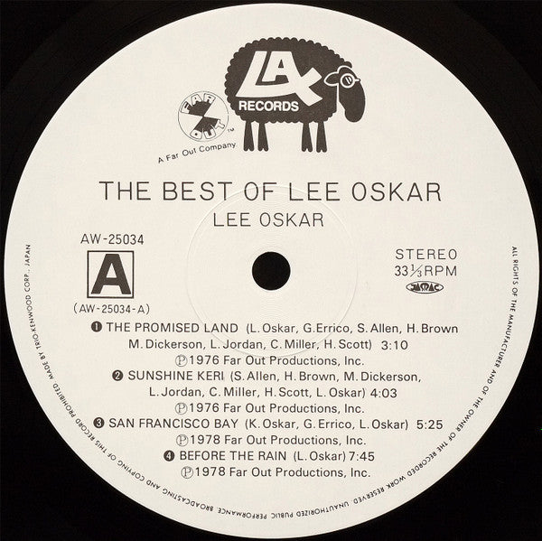 Lee Oskar - The Best Of Lee Oskar (Vinyl, LP, Compilation, Stereo) Very Good (VG) / Very Good (VG)