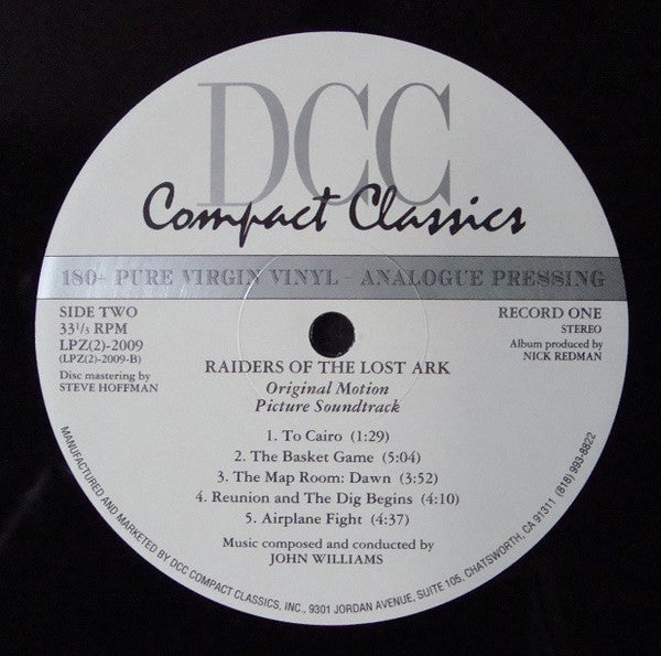 John Williams (4) - Raiders Of The Lost Ark (Original Motion Picture Soundtrack) (2xVinyl, LP, Album, Limited Edition, Numbered, Reissue, Remastered) Mint (M) / Very Good Plus (VG+)