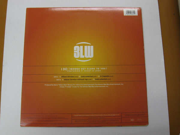 3LW - I Do (Wanna Get Close To You) (Vinyl, 12", 33 ⅓ RPM, Maxi-Single, Stereo) Very Good Plus (VG+) / Very Good Plus (VG+)
