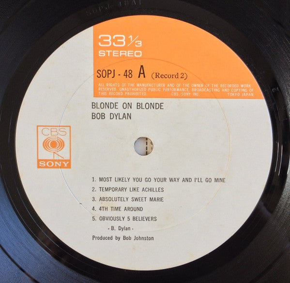 Bob Dylan - Blonde On Blonde (2xVinyl, LP, Album, Reissue) Good Plus (G+) / Good Plus (G+)