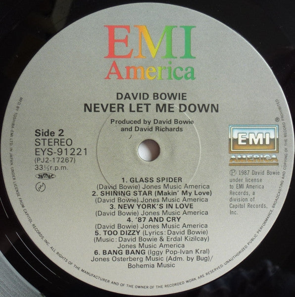 David Bowie - Never Let Me Down (Vinyl, LP, Album)