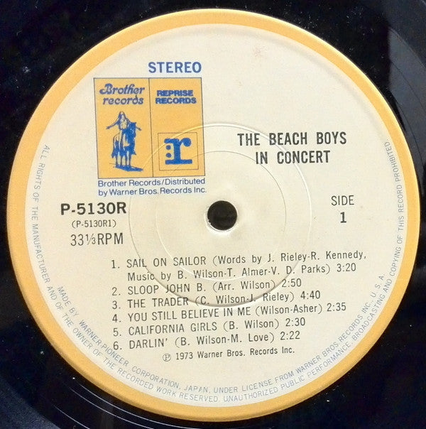The Beach Boys - In Concert (2xVinyl, LP, Album) Very Good Plus (VG+) / Very Good (VG)