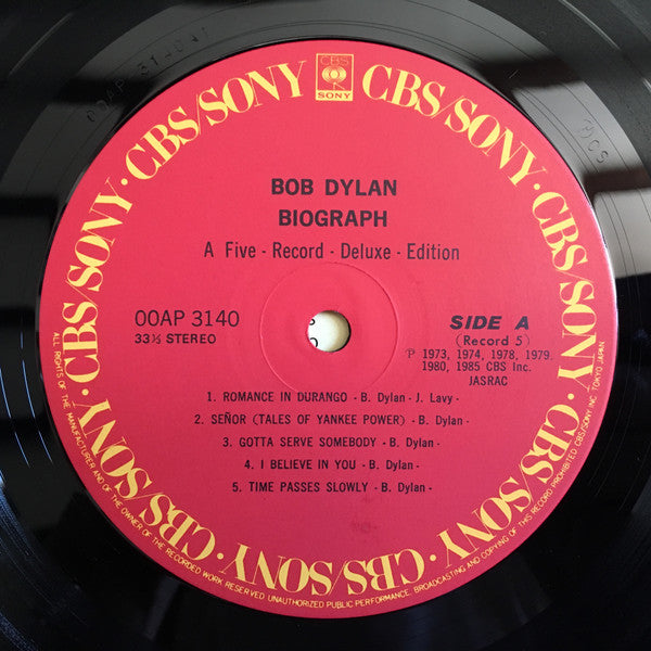 Bob Dylan - Biograph (5xVinyl, Box Set, LP, Compilation) Very Good Plus (VG+) / Very Good Plus (VG+)