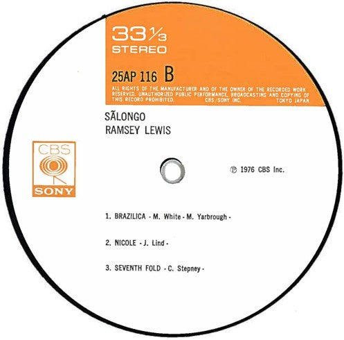 Ramsey Lewis - Sălongo (Vinyl, LP, Album) Very Good Plus (VG+) / Good Plus (G+)