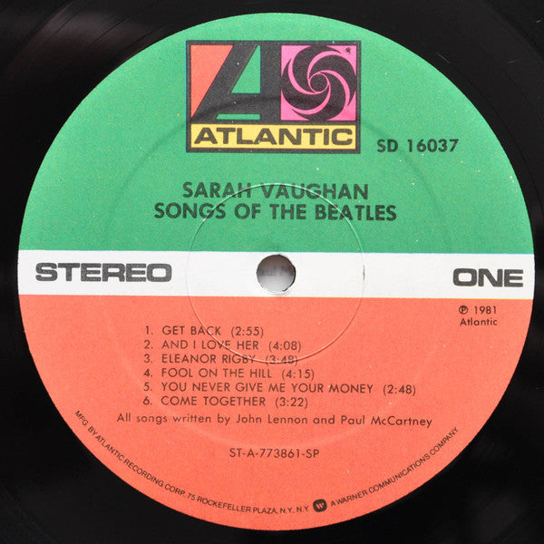 Sarah Vaughan - Songs Of The Beatles (Vinyl, LP, Album) Very Good Plus (VG+) / Very Good (VG)