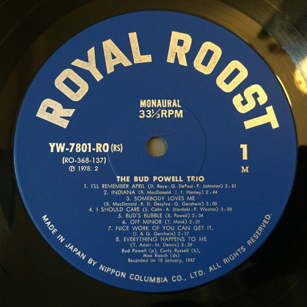 The Bud Powell Trio - The Bud Powell Trio (Vinyl, LP, Compilation, ...