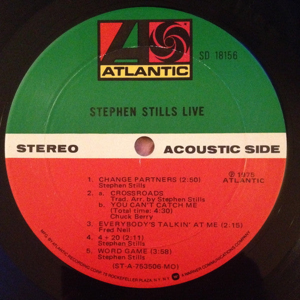 Stephen Stills - Stephen Stills Live (Vinyl, LP, Album, Stereo) Good Plus (G+) / Very Good (VG)