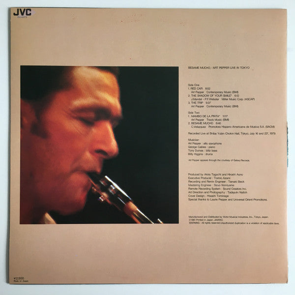 Art Pepper - Besame Mucho / Art Pepper Live In Tokyo (Vinyl, LP, Al...