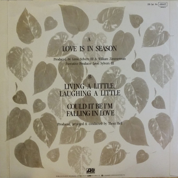 Spinners - Love Is In Season (Vinyl, 12", Single) Good Plus (G+) / Good Plus (G+)
